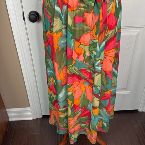 London Times Women's Twist Neck Halter Maxi Dress Sz 12 - Picture 7 of 14